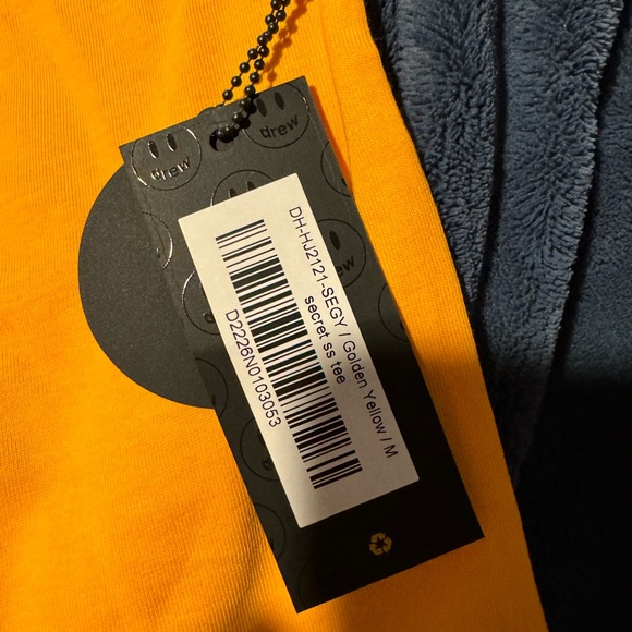 Drew House Secret T Shirt Yellow Golden size M - Picture 2 of 2